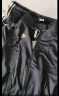 阿迪达斯 （adidas）运动套装春秋开衫外套长裤两件套户外运动服 黑金（薄款） L  实拍图