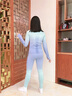 優(yōu)優(yōu)1點(diǎn)（Yoyo one）兒童速干套裝2025秋冬新款女童戶外訓(xùn)練運(yùn)動(dòng)服滑雪保暖內(nèi)搭功能衣 17113藍(lán)綠漸變 170 L【建議身高165-170】 曬單實(shí)拍圖