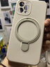 耐釋 適用蘋果15pro手機殼iphone15promax鏡頭全包防摔防爆液態(tài)硅膠磁吸支架不沾指紋時尚網紅男女新款 古董白 15promax/6.7寸3攝像頭 曬單實拍圖