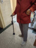 展现（zhanxian）老人拐杖老年人拐棍轻便手杖多功能防滑伸缩带LED灯坚固耐用手杖 一杖两用（活动4脚）+扶手 实拍图