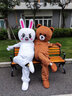 網(wǎng)紅熊人偶服裝行走布朗熊套裝可妮兔能發(fā)傳單熊活動(dòng)促銷(xiāo)表演出服裝印字qu抖音熊衣服熊本熊玩偶萬(wàn)圣節裝扮 呆萌布朗熊 170cm-180cm 曬單實(shí)拍圖
