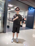 乖妮貓（GUAINIMAO）男童夏裝套裝2025新款中大童韓版洋氣復(fù)古扎染t恤短褲兩件套潮酷 灰色 140 cm 曬單實(shí)拍圖