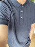 圣大保羅男裝2025夏季純棉商務(wù)休閑男裝上衣合身翻領(lǐng)polo體恤衫短袖t恤男 深藍(lán)色K9 M (48) 165/84B 曬單實(shí)拍圖