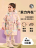 鴨鴨兒童羽絨服新中長(cháng)款女童寶寶加厚可愛(ài)面包服冬季小童裝外套YD 粉色 120 曬單實(shí)拍圖