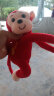 贝伦多毛绒玩具猴子公仔可爱长臂猴娃娃水晶超柔吊猴抱枕生日礼物女生 水晶超窗帘猴(红) 45厘米 实拍图