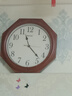 漢時(shí)（Hense）中式實(shí)木客廳掛鐘復古裝飾時(shí)鐘創(chuàng  )意八卦鐘掛表40cm石英鐘HW85A 曬單實(shí)拍圖