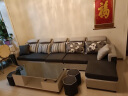 卡瑞龙 布艺沙发 大小户型沙发现代简约沙发客厅家具北欧实木沙发组合整装沙发 海绵单人位1.2米（产地自提） 实拍图