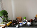 茶錦記 影雕整塊烏金石茶盤大號石頭排水辦公茶具家用茶臺 世外桃源 120*60*3cm單茶盤（需定做） 曬單實拍圖
