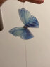 蔓笙夏季仙女薄紗隱形立體蝴蝶項鏈choker簡(jiǎn)約氣質(zhì)網(wǎng)紅短款頸鏈鎖骨鏈 藍色蝴蝶 曬單實(shí)拍圖