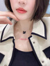 QUAMER老鳳凰金店款黑天鵝項(xiàng)鏈女2024新款小眾輕奢氣質(zhì)鎖骨鏈感甜酷配 黑天鵝項(xiàng)鏈(玫瑰金色鏈)大號(hào)視頻 曬單實(shí)拍圖