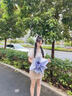 七麥麥五折冰激凌太陽(yáng)傘防曬防紫外線(xiàn)晴雨兩用黑膠遮陽(yáng)傘漸變折疊卡片傘 【漸變太陽(yáng)傘】熏衣紫 曬單實(shí)拍圖
