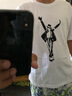 雪姿琴（XUEZIQIN）班服定制五分袖t恤印logo圖做寬松溜肩T恤男女通用純棉短袖工作服 黑色 2XL 曬單實(shí)拍圖