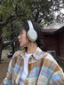 梓洛蘭ZiLuolan秋季套裝女2025韓版寬松格子襯衫吊帶背心搭配高腰牛仔褲 藍色格子襯衫+白背心+牛仔褲 3XL (建議160-180斤) 曬單實(shí)拍圖