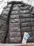 駱駝（CAMEL）輕薄羽絨服男防潑水90%絨子立領(lǐng)外套 J1W2PLN140B 幻影黑 XXXL 曬單實(shí)拍圖