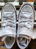 匡威（Converse）童鞋旗艦兒童帆布鞋低幫春秋季全明星經(jīng)典款魔術(shù)貼兒童小白鞋 白色 28 【建議腳長(zhǎng)18cm】 曬單實(shí)拍圖