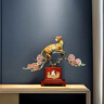 廣贊萊黃銅金錢(qián)豹擺件客廳老板辦公室酒柜裝飾品公司開(kāi)業(yè)禮品 彩銅金錢(qián)豹 曬單實(shí)拍圖