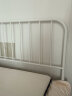 L&S 床铁艺床欧式铁架床时尚双人床简约卧室出租房宿舍龙骨床架 YC09 白色1.2*2m（质量升级） 实拍图