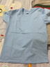 BINYUXD男士短袖T恤新款夏季純色純棉體恤半袖潮流上衣服 天藍色 XL (建議135-150斤 ) 曬單實(shí)拍圖