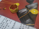 中鑫珠寶花絲古法金戒指女藤紋蕾絲黃金戒指足金999素圈首飾送女友禮物 【現貨】8.21g（18圈號） 曬單實(shí)拍圖