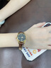 歐利時(shí)（OLEVS）瑞士認證品牌手表女士機械表全自動(dòng)簡(jiǎn)約輕奢夜光防水女表送女友 棕皮黑面女【全國聯(lián)?！棵赓M刻字 曬單實(shí)拍圖
