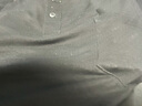 瑞質(zhì) 爸爸裝純棉短袖T恤中老年男裝老爸夏季純棉衣服中年?duì)敔斚难b老年 典雅黑 L 175 曬單實(shí)拍圖
