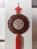 吉韻好禮 木雕墻飾掛件家居玄關(guān)裝飾品古典高檔客廳墻壁掛飾 花開(kāi)富貴牡丹 曬單實(shí)拍圖