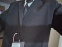 唐號(hào)西裝男雙排扣英倫風(fēng)新郎結(jié)婚西裝外套男痞帥高級(jí)西服商務(wù)正裝婚禮 黑色西裝 L 曬單實(shí)拍圖