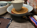 禾陽(yáng)大壺承干泡臺(tái)汝窯儲(chǔ)水干泡盤養(yǎng)壺托壺墊茶承茶具配件開(kāi)片復(fù)古 官窯大號(hào)壺承+藤墊 曬單實(shí)拍圖