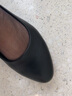 黑色皮鞋女工作鞋舒適軟底夏季透氣坡跟職業(yè)正裝鞋女學(xué)生面試單鞋 9122尖圓頭1.5厘米 36 曬單實(shí)拍圖