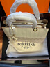 LORFFINY輕奢品牌包包女包2025新款手提包女士包包七夕情人節禮物送老婆 米白色 品牌專(zhuān)柜禮盒裝 品牌精美禮盒裝 曬單實(shí)拍圖