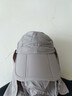 NZTK遮陽(yáng)帽男防紫外線(xiàn)騎車(chē)夏天防曬帽新品透氣可折疊漁夫帽遮臉可拆卸 淺灰色 55-60CM可調節 曬單實(shí)拍圖