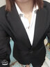 晨芙職業(yè)西裝女套裝氣質(zhì)英倫風(fēng)商務(wù)前臺面試正裝小西服外套工裝工作服 黑色單件外套 M 建議90-100斤 曬單實(shí)拍圖