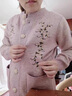 俞兆林（YUZHAOLIN）中老年女裝毛衣外套中年媽媽裝秋冬保暖衣奶奶裝春秋加絨開衫上衣 FXN27873633 駝色【春秋上衣】 XL  建議（85-105斤） 曬單實(shí)拍圖