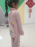 雅點(diǎn)諾兒童睡衣女童春秋長(cháng)袖純棉中大童可愛(ài)公主卡通超萌女孩家居服套裝 長(cháng)袖開(kāi)衫WH9424#粉蛋仔 120 （12碼身高113-123cm） 曬單實(shí)拍圖