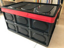 巨木 汽車(chē)車(chē)載收納箱 可折疊便攜式車(chē)載儲物箱帶防水袋 家用車(chē)用多功能后備箱整理置物箱收納盒汽車(chē)用品 折疊收納箱【酷炫黑30L】 曬單實(shí)拍圖