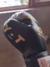 龙动力 3-12岁儿童拳击手套 小号沙袋拳套 搏击训练健身娱乐手套 黑色成型款（8-13岁） 实拍图