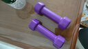 KYLINFIT 六角浸塑啞鈴女士瘦身健身男啞鈴套裝包膠 紫色 0.75KG *2跳啞鈴操 曬單實(shí)拍圖