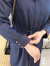 羅蒙（ROMON）輕奢女裝大碼風(fēng)衣女中長款2024春秋裝中年媽媽洋氣減齡寬松外套女 藏青色 好質(zhì)量(有內(nèi)襯) 4XL 建議【180-200斤】 曬單實(shí)拍圖