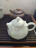 廷懷汝窯原礦瓷中式高端汝瓷功夫茶具套裝泡茶壺側把汝州汝窯單壺 卵青釉-容天壺 曬單實(shí)拍圖