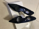 百麗（Belle）高跟鞋女細(xì)跟商場(chǎng)同百搭氣質(zhì)小眾單鞋3Y6B6BK4 黑色 37 曬單實(shí)拍圖