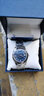 羅西尼（ROSSINI）手表男國表日歷質(zhì)感鎢鋼機械表手表女防水男士手表生日禮物送男友 原色藍盤(pán)男表6443W05B 曬單實(shí)拍圖