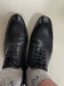 金利來(lái)（Goldlion）男鞋時(shí)尚正裝大氣簡(jiǎn)約皮鞋舒適耐穿牛津鞋56321052401A黑色42 曬單實(shí)拍圖