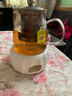 左茗右器陶瓷加熱保溫底座溫茶器暖茶器溫茶爐蠟燭茶壺茶杯暖茶茶具配件 烤茶組（溫茶爐+瓦片墊） 曬單實拍圖