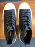 沙馳（SATCHI）男鞋春季新款時(shí)尚潮流平底系帶休閑板鞋帆布鞋男 黑色S3T941002A 38 曬單實(shí)拍圖