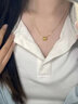 中國黃金（CHINA GOLD）小蠻腰黃金項鏈女款足金轉運珠吊墜掛墜新年節生日禮物送女友老婆 小蠻腰吊墜【配S925銀鏈】約0.3g 曬單實(shí)拍圖