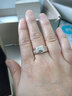 鑫萬福七夕禮物 PT鉑金鉆石男戒/鉆戒/結婚戒指紀念日送老公送父親生日 鉑金共36分IJ色【約7.1g】 曬單實拍圖
