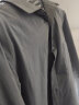 恒源祥保暖衬衫男士加绒加厚秋冬季纯色商务正装上班桑蚕丝内胆长袖衬衣 天蓝色细条纹 C15X08047-B 42（175/100A） 实拍图
