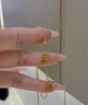 歐顏（OYshipin）黃金小蠻腰手鏈女士999足金時尚潮流簡約手飾品生日禮物送女友 黃金小蠻腰手鏈/金重約4.45克 曬單實拍圖