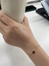 YIN隱「因」系列黃金比三花18K金手鏈紅玉髓黑瑪瑙珠寶首飾送女友禮物 青金石 15+1+1cm 曬單實(shí)拍圖