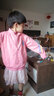 G.DUCKKIDS女童套裝春秋季2025新款時(shí)髦女孩寶寶洋氣網(wǎng)紅小童春款兒童裝春裝 粉紅色三件套 130 (參考年齡7-8歲) 曬單實(shí)拍圖